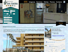 Tablet Screenshot of apartamentosloscactus.com